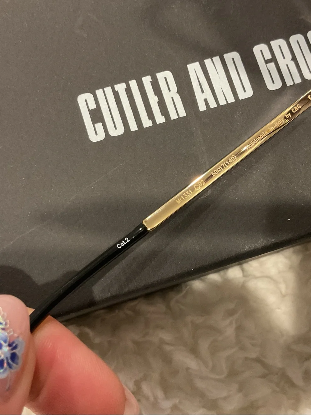 Cutler And Gross Women’s Retro Gold Sunglasses